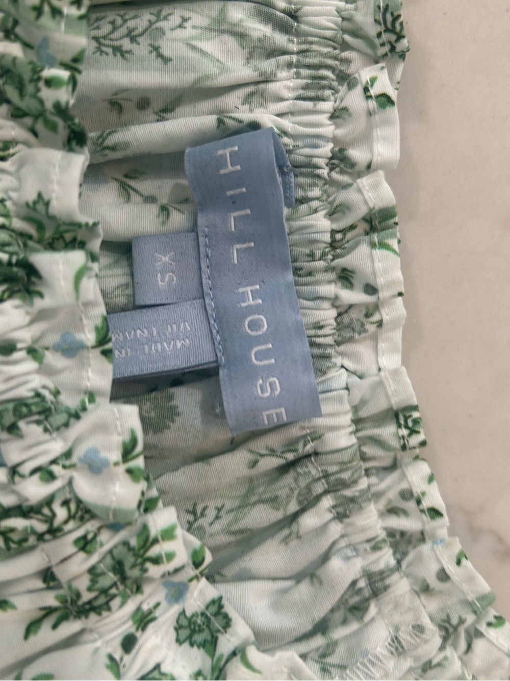 Hill House Home XS Green Vine Stripe Shorts Set - Picture 8 of 9